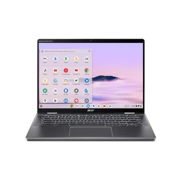 Laptop Acer Chromebook Plus Spin 714 Google AI Touchscreen Intel Core Ultra 5 115U (4.2GHz) 8 GB RAM 256 GB SSD 14" Intel Graphics Chrome OS - Steel Gray