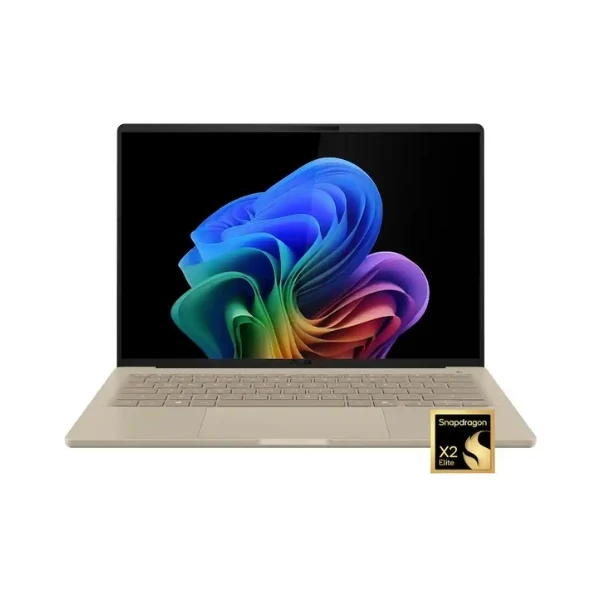 Laptop ASUS Zenbook A14 Copilot+ PC Snapdragon X2 Elite X2E88100 16 GB RAM 512 GB SSD 14" Qualcomm Adreno Win 11 Home - Zabriskie Beige