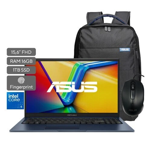 Laptop ASUS Vivobook 15 X1504VA-BQ3907W 15.6" - Intel Core 5 120U - 16GB - 1TB SSD