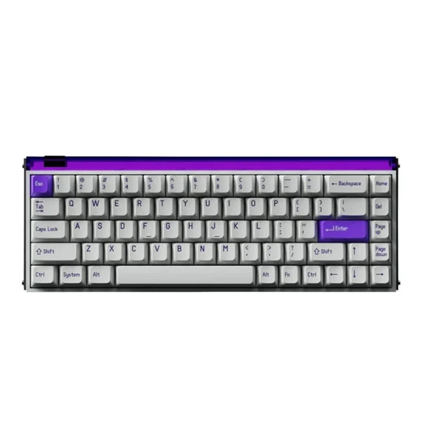 Teclado Magnético Hall Effect Gaming MelGeek MADE68 Pro+ 65% Blanco/Púrpura