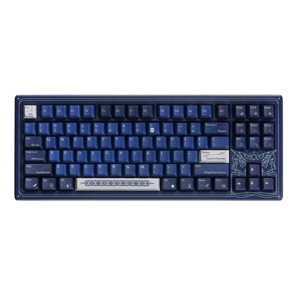 Teclado mecánico gaming Drop CSTM80 Harry Potter Ravenclaw TKL RGB con switches Gateron Yellow - MDX-38218-4 - Azul