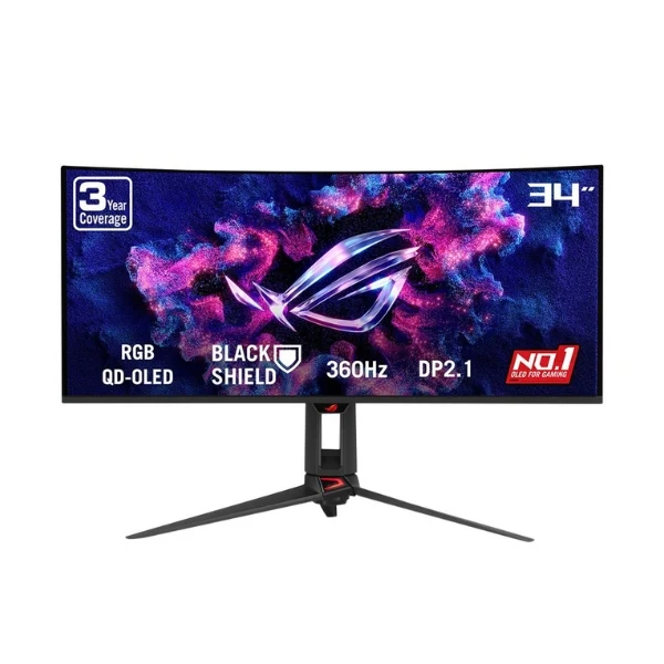 Monitor ASUS ROG Swift OLED PG34WCDN - 34,2" Curvo 2K WQHD - (3440 x 1440) QD-OLED - 360 Hz