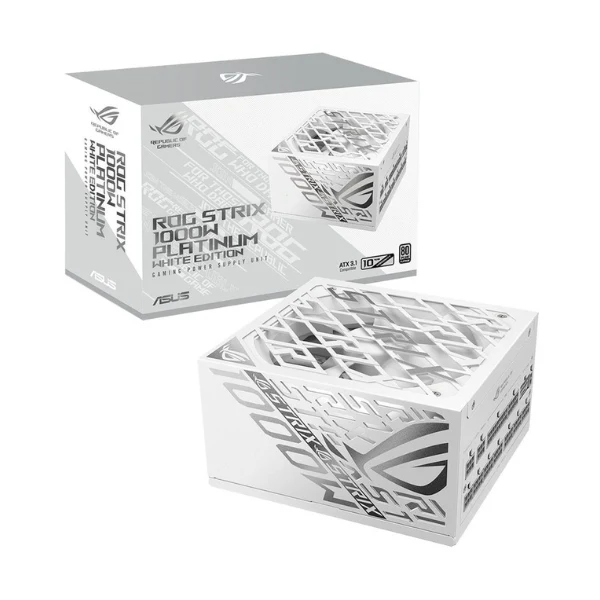 Fuente de Poder ASUS ROG Strix White Edition - 1000W - 80 PLUS Platinum - Modular - ATX - White