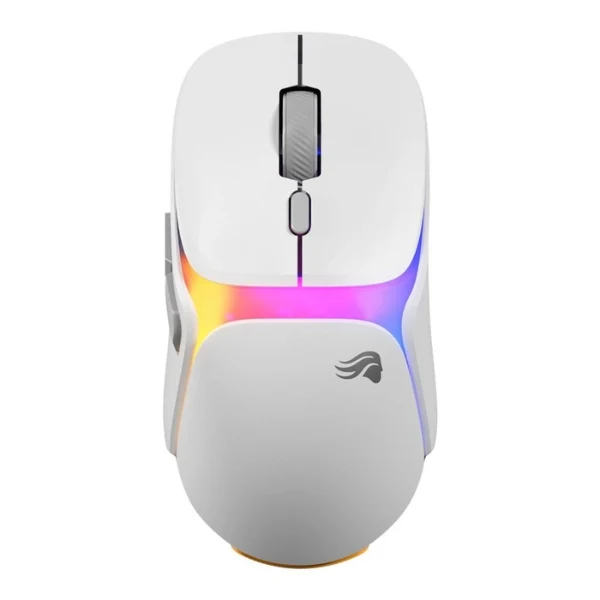 Mouse gaming inalámbrico Glorious Model O3 White RGB 30000 DPI con sensor BAMF 3.0 30K - GLO-O3-WL-WHT - Blanco