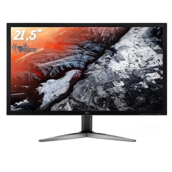 Monitor Spidertec LED 21.5" FHD 75Hz HDMI VGA - Negro