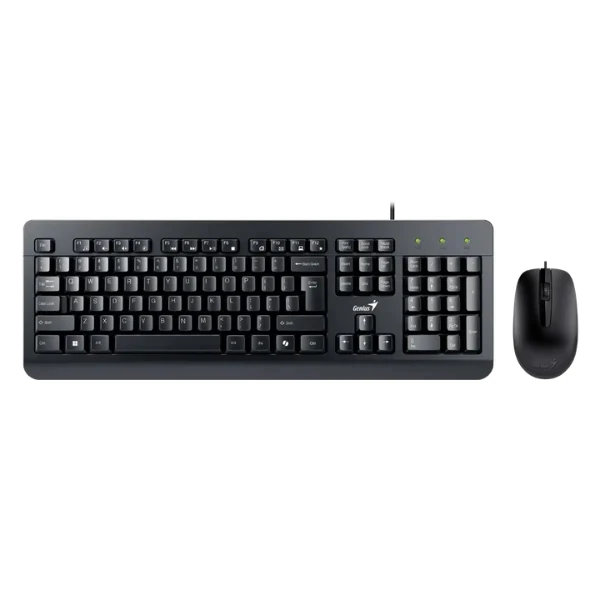 Combo Teclado y Mouse Genius KM-160 USB Español - 1200DPI - 3 Botones - Negro - 31330001414
