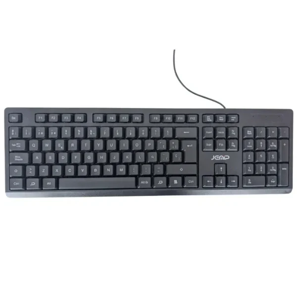 Teclado JEMIP JPOKBC209 USB Español - 104 Teclas - Negro
