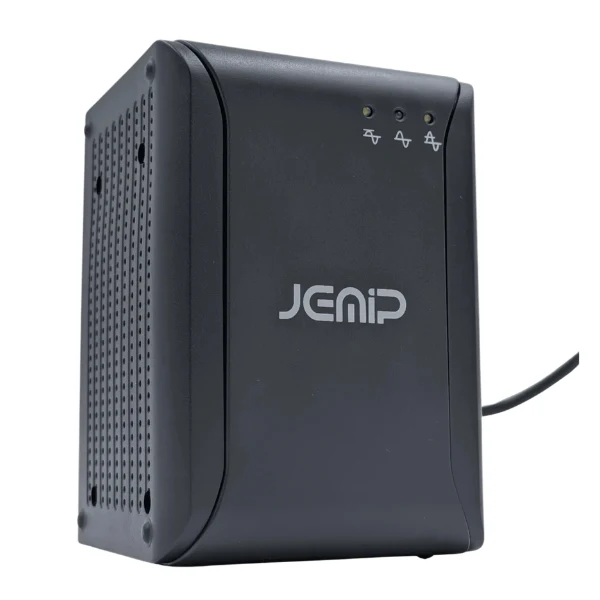 Regulador JEMIP J-Safe Power 600 - 600VA 300W - 8 Tomas NEMA - AVR - Negro - JPBJSAFEPOWER-C226BK