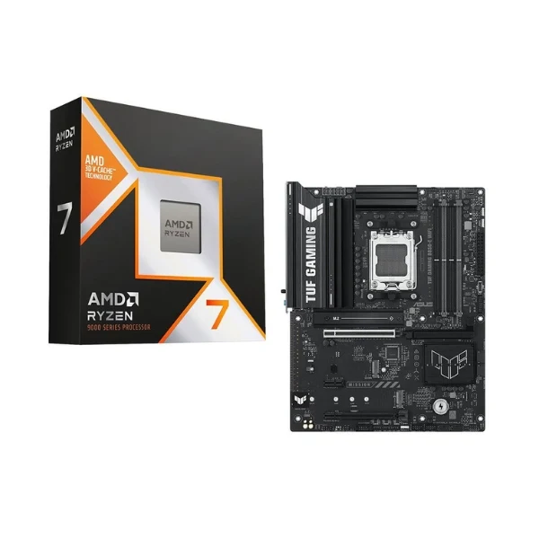 Kit para PC: Procesador AMD Ryzen 7 9850X3D 8 Núcleos 4.70GHz 96MB Cache + Tarjeta Madre ASUS B850-E TUF Gaming WiFi Socket AM5 DDR5 ATX