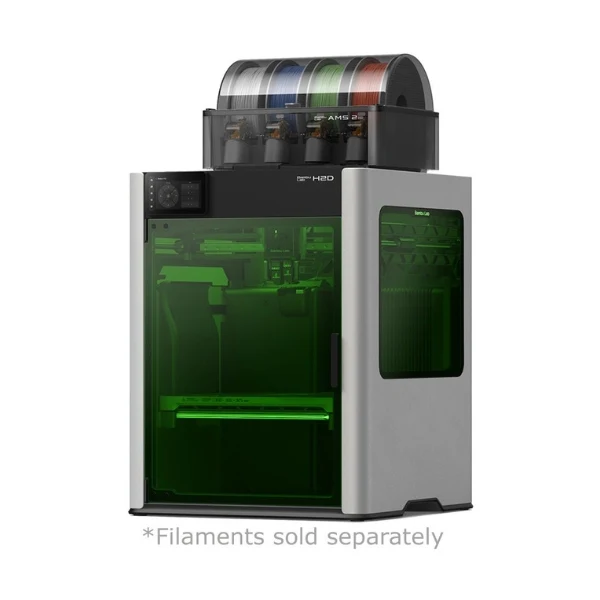 Impresora 3D Bambu Lab H2D Laser Ready Full Combo Doble Extrusor Volumen 350x320x325 mm