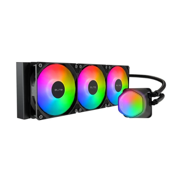 Enfriador Líquido Cooler Master Elite Liquid ARGB 360mm All in One - Negro