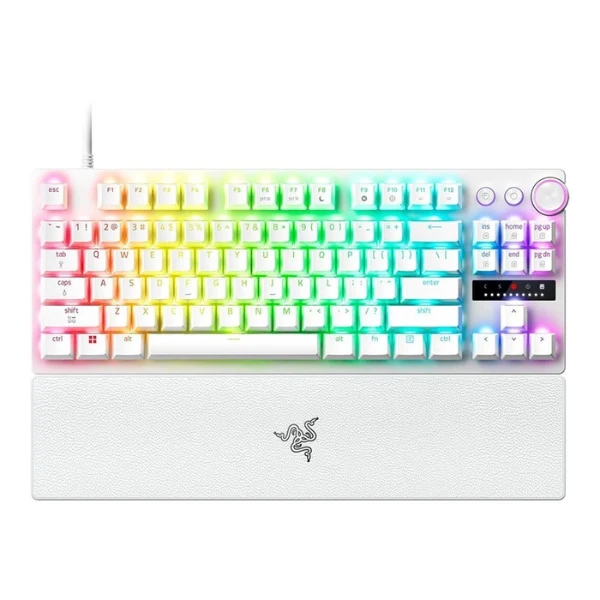 Razer Huntsman V3 Pro TKL Wired Mechanical Gaming Keyboard - White
