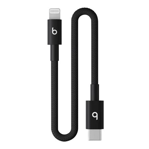 Cable Apple Beats USB-C a Lightning Trenzado 20 cm - Negro MEQM4LL/A