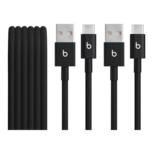 Cable Apple Beats USB-A a USB-C Trenzado 1.5 m (2-Pack) - Negro Bolt