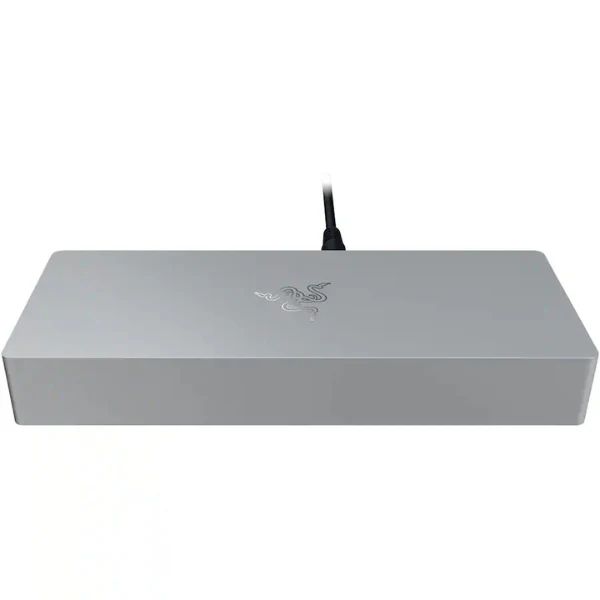 Estación de Acoplamiento Razer Thunderbolt 5 Mercury Dock - Thunderbolt 5 - 10 Puertos - Triple Pantalla - Blanco