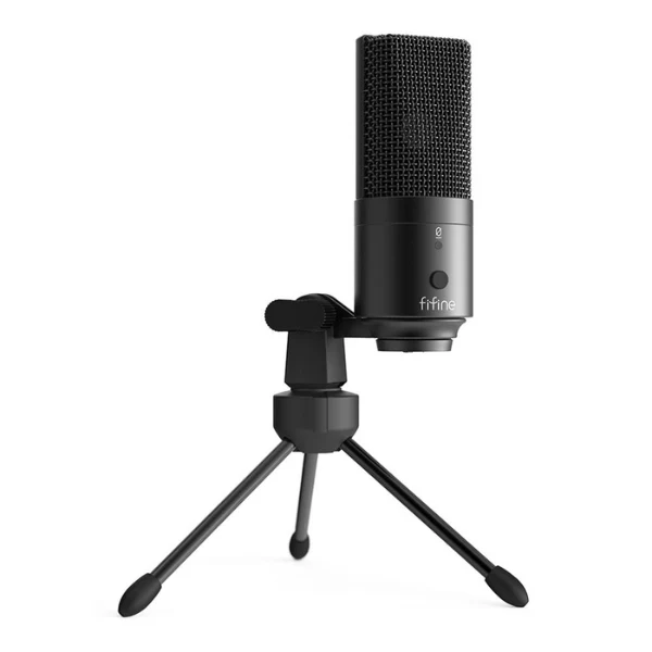 Micrófono FiFine K650 Condensador USB Cardioide Con Control de Volumen y Trípode