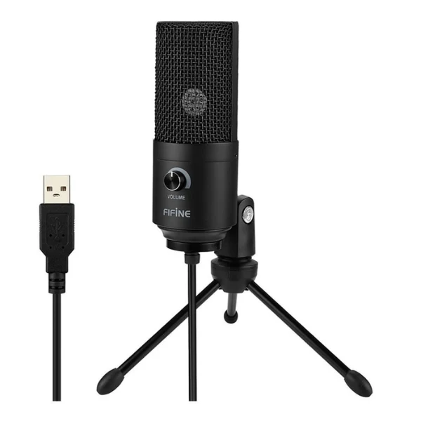 Micrófono FiFine K669B Condensador USB Cardioide Para Streaming y Grabación