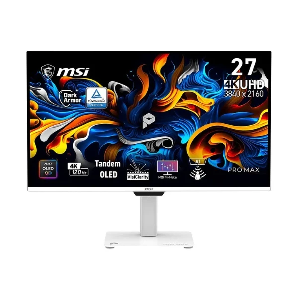 Monitor MSI PRO MAX 271UPXW12G - 26,5" 4K UHD - (3840 x 2160) QD-OLED - 120 Hz