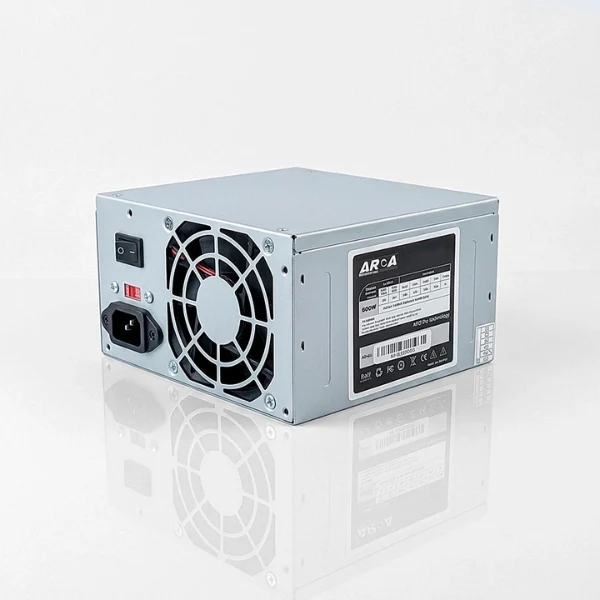 Fuente de Poder Aroa 600W - ATX - 24 Pin - 100-240V - Gris - ATXPSU