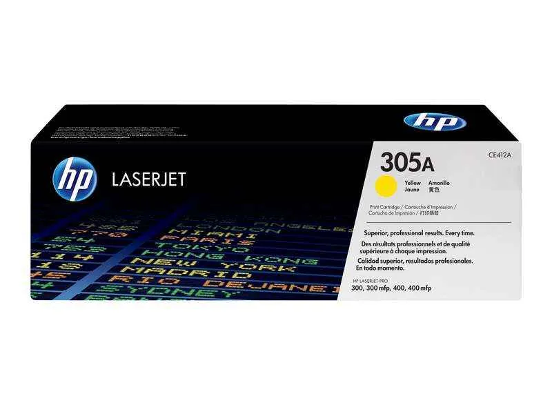 HP CE412A Amarillo Tóner Original - 305A