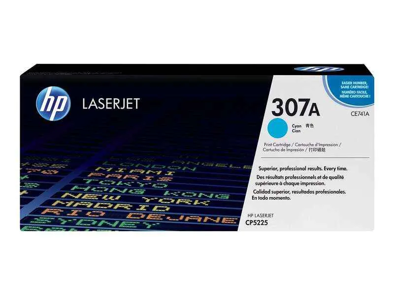 HP CE741A Cyan Tóner Original - 307A