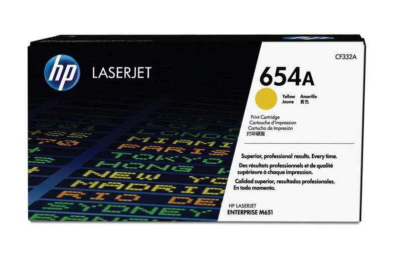 HP CF332A Amarillo Tóner Original - 654A