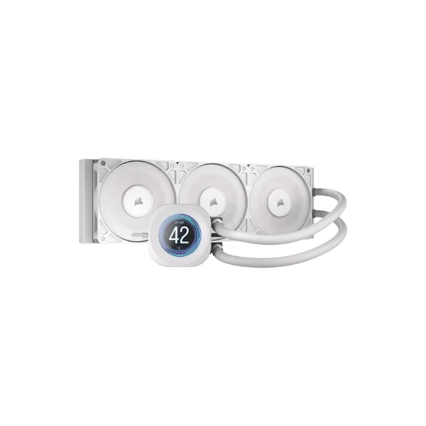 Enfriador Líquido Corsair NAUTILUS 360 RS LCD 360mm All in One – Blanco