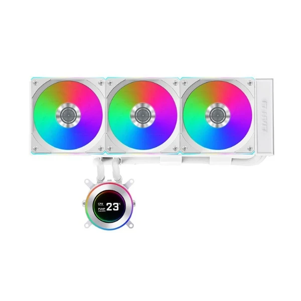 Enfriador Líquido Lian Li Hydroshift II LCD-C 360CL 360mm All in One – Blanco