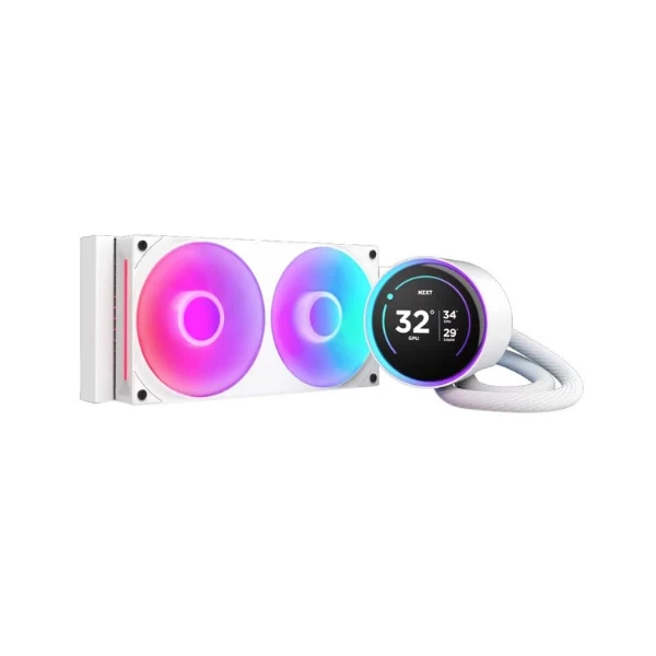 Enfriador Líquido NZXT Kraken Elite RGB 240mm All in One – Blanco