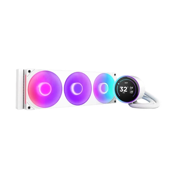 Enfriador Líquido NZXT Kraken Elite RGB 360mm All in One – Blanco