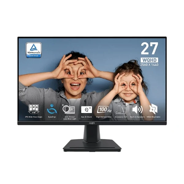 Monitor MSI PRO MP275Q - 27" 2K QHD - (2560 x 1440) IPS - 100 Hz