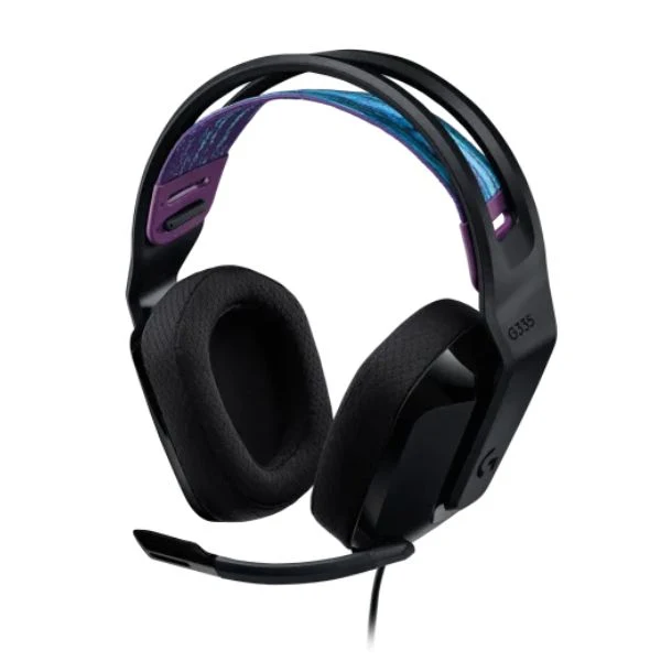 Audífonos Gaming Logitech G335 - 40mm - 3.5mm - Multiplataforma - Diadema Suspensión - Color Negro - 981-000977
