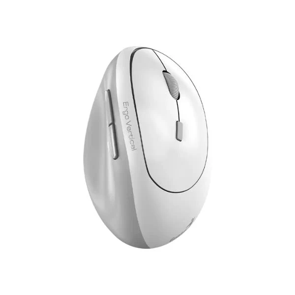 Mouse Genius Ergo 8350S Vertical - 1600 DPI - 6 Botones - Dual BT+2.4GHz - Inalámbrico - USB - Blanco Perlado - 31030041400