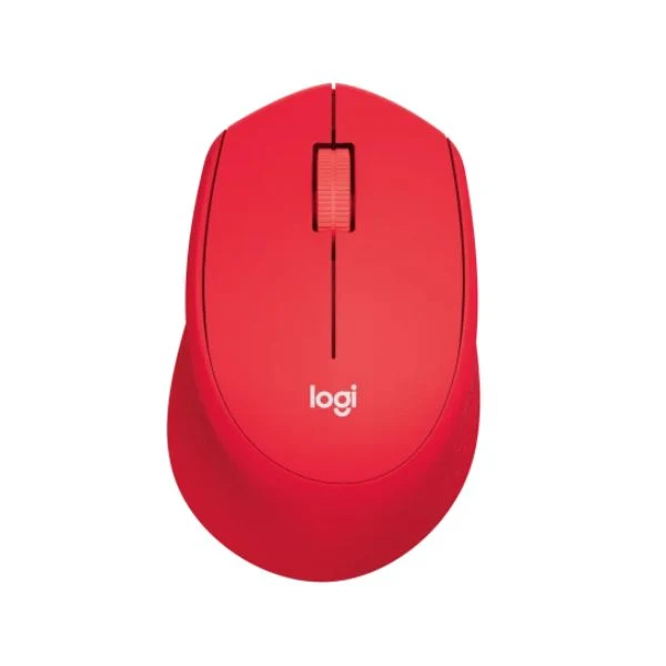 Mouse Logitech M280 - 1000 DPI - 3 Botones - Inalámbrico - Sensor Óptico - Color Rojo - 910-004286