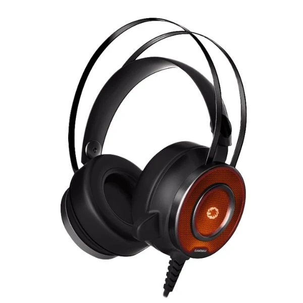 Audífonos Gaming GameMax G200 Pro - 50mm - LED 7 Colores - 3.5mm - USB - Cancelación de Ruido - Negro