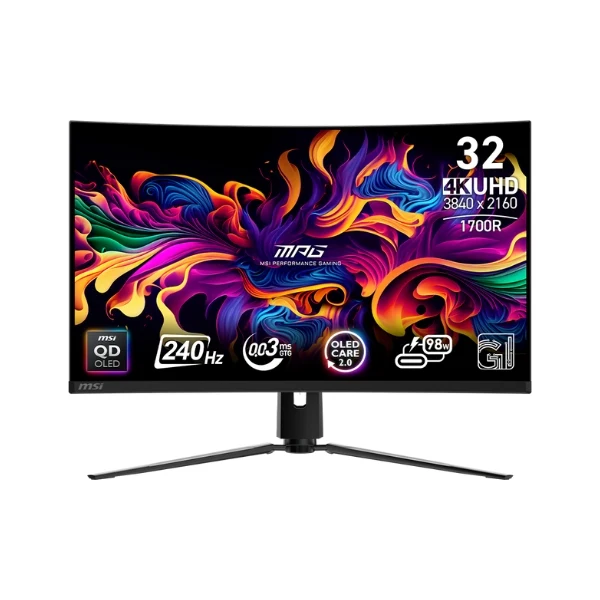 Monitor MSI MPG 321CURX QD-OLED - 31,5" 4K UHD - (3840 x 2160) QD-OLED - 240Hz