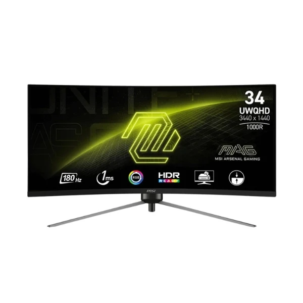 Monitor MSI MAG 345CQR - 34" UWQHD - (3440 x 1440) VA - 180Hz