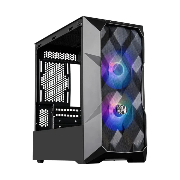 Case Cooler Master Gaming TD300 Mesh Postmondern Elegance Tower 2xUSB3.0/ HD Audio/ 3xFAN 12CM/ ARGB/ Frontal Ma Negro