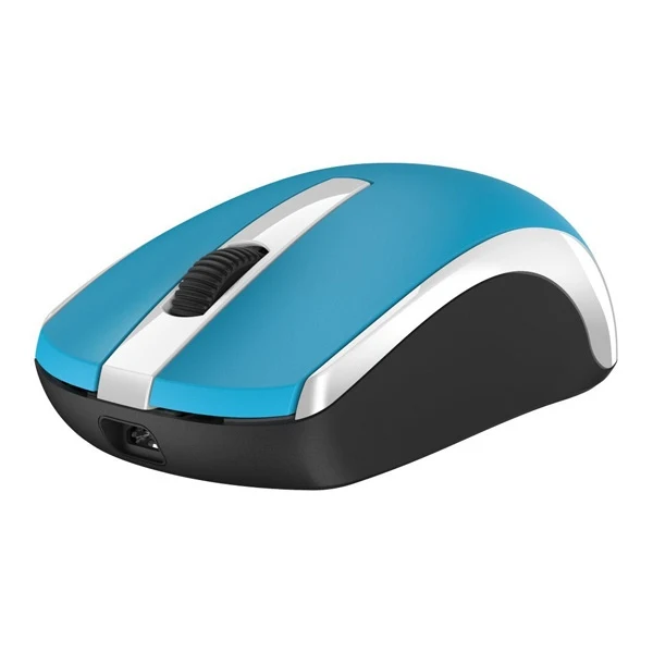 Mouse Genius ECO-8100 Inalámbrico Recargable 1200 DPI - Óptico - 3 Botones - Ecológico - Azul - 31030010412