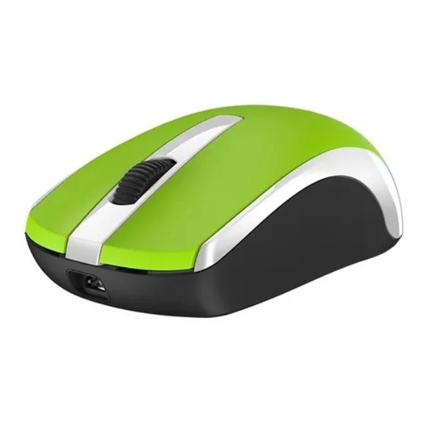 Mouse Genius ECO-8100 Inalámbrico Recargable 1200 DPI - Óptico - 3 Botones - Ecológico - Verde - 31030010414