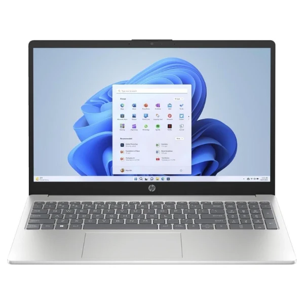 Laptop HP 15 AMD Ryzen 5-7520U Pantalla 15.6" FHD IPS - Silver - 8GB DDR5 - 512GB SSD NVMe - AMD Radeon Graphics - B5TH5UA#ABA
