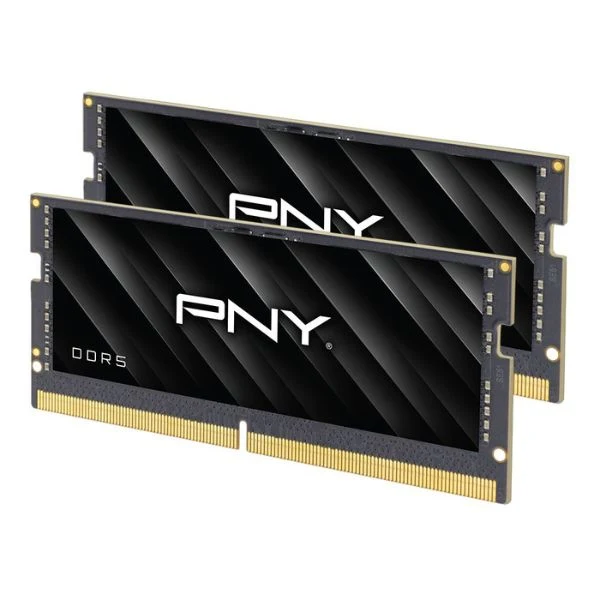 Memoria RAM Laptop PNY 64GB (2×32GB) DDR5-5600 – Para Laptop – Black