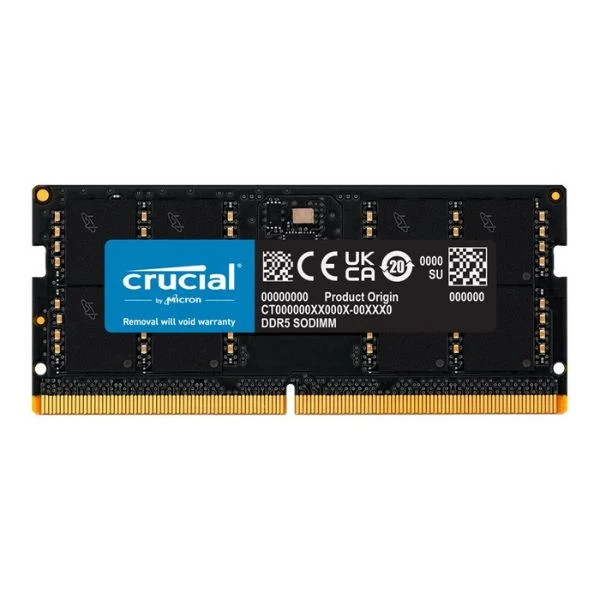 Memoria RAM Crucial 32GB DDR5 5600MHz SO-DIMM – CL46 – Single Channel