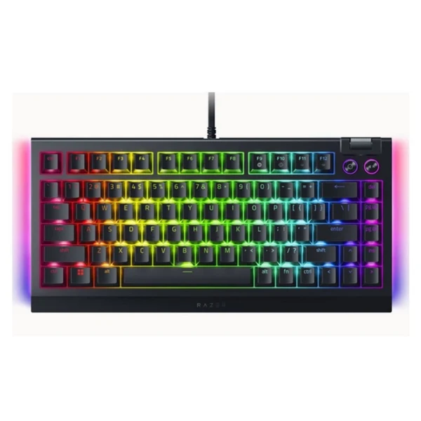 Teclado mecánico gamer Razer BlackWidow V4 75% hot-swappable RGB Black switches Orange táctiles - RZ03-05000200-R