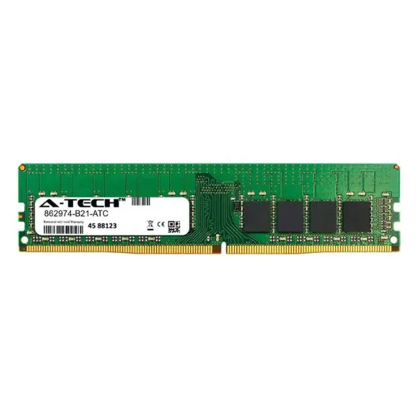 Memoria para Servidor HP 8GB DDR4-2400MHz - PC4-19200 - Single Rank - 862974-B21