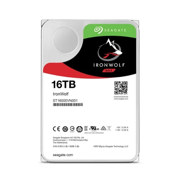Disco Duro HDD Seagate IronWolf 16TB 7200 RPM SATA III 6Gb/s