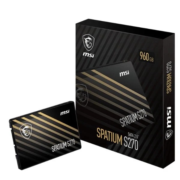 Disco SSD MSI SPATIUM S270 960GB - 2.5" - SATA III - 500MB/s