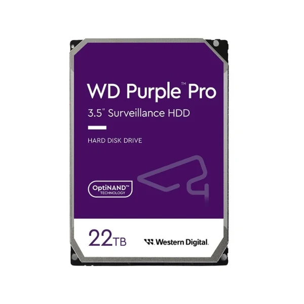 Disco Duro HDD WD Purple 22TB 7200 RPM Cache 512MB SATA III 6Gb/s 3.5"