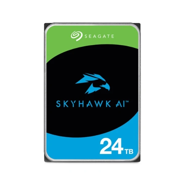 Disco Duro HDD Seagate SkyHawk AI 24TB 7200 RPM Cache N/D SATA III 6Gb/s 3.5"