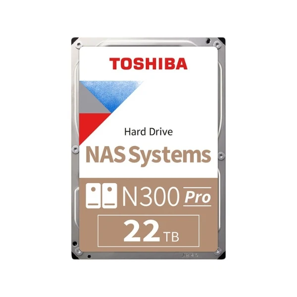 Disco Duro HDD Toshiba N300 PRO 22TB 7200 RPM Cache 512MB SATA III 6Gb/s 3.5"